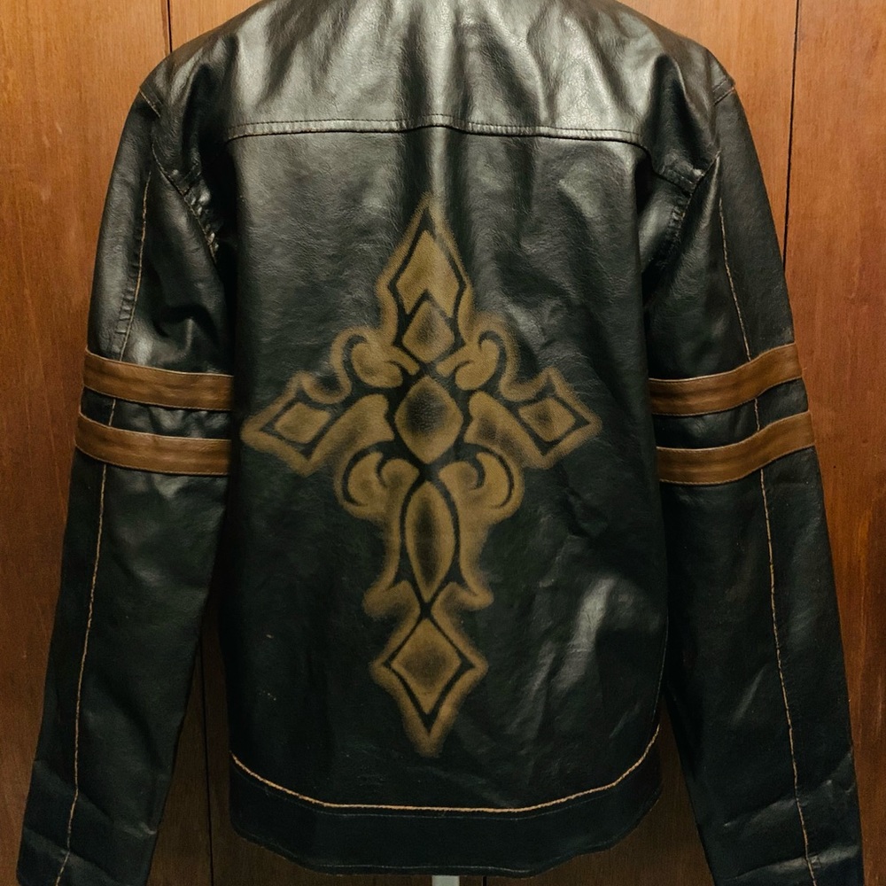 Brown Leather Motorcycle Jacket